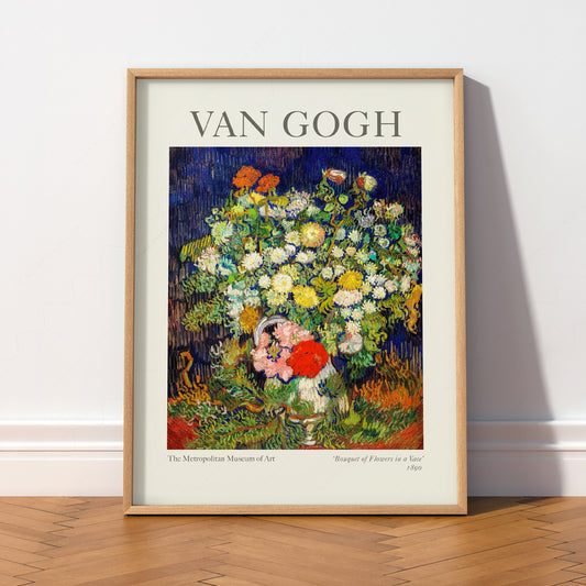 Van Gogh Bouquet of Flowers in a Vase Art Print – Floral Wall Decor — artwork preview 2