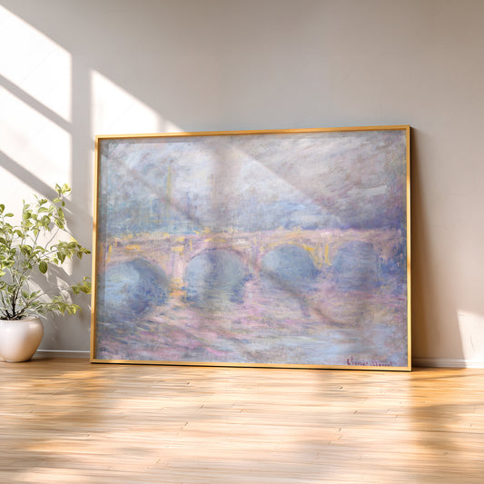 Claude Monet Waterloo Bridge at Sunset - Museum Art Print — artwork preview 2