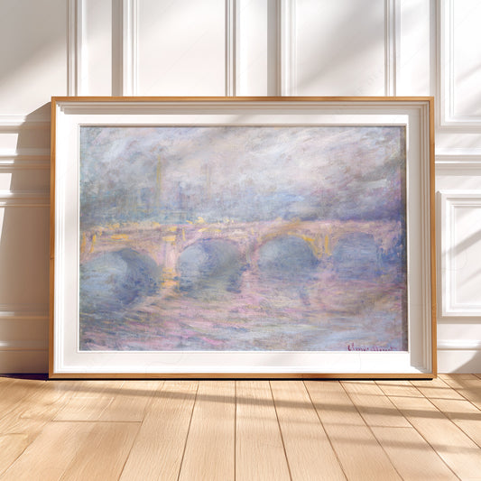 Claude Monet Waterloo Bridge at Sunset - Museum Art Print — artwork preview 5