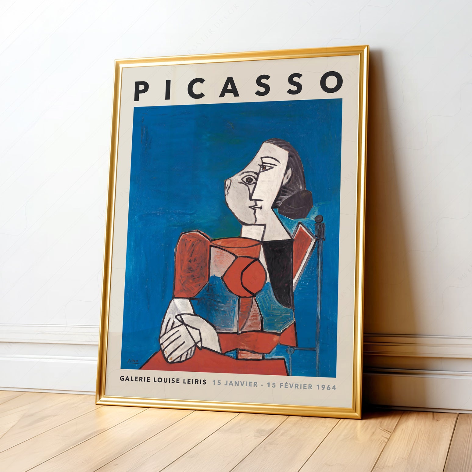 Pablo Picasso Exhibition Poster – Cubist Art Print | Home Poster Decor