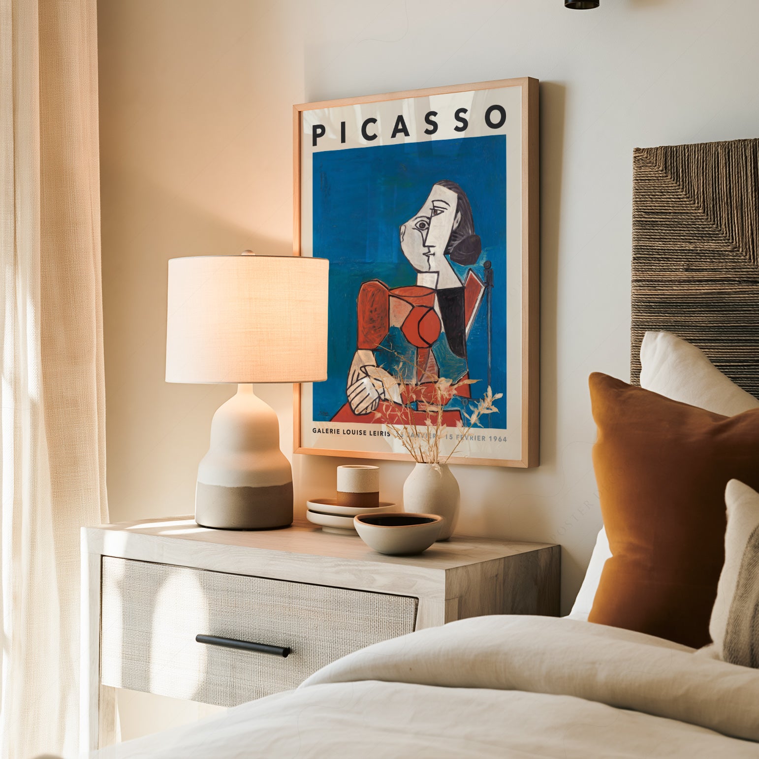 Pablo Picasso Exhibition Poster – Cubist Art Print | Home Poster Decor