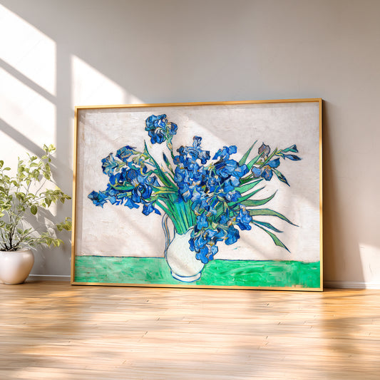 Vincent van Gogh Irises Art Print – Famous Painting Floral Wall Decor — artwork preview 2