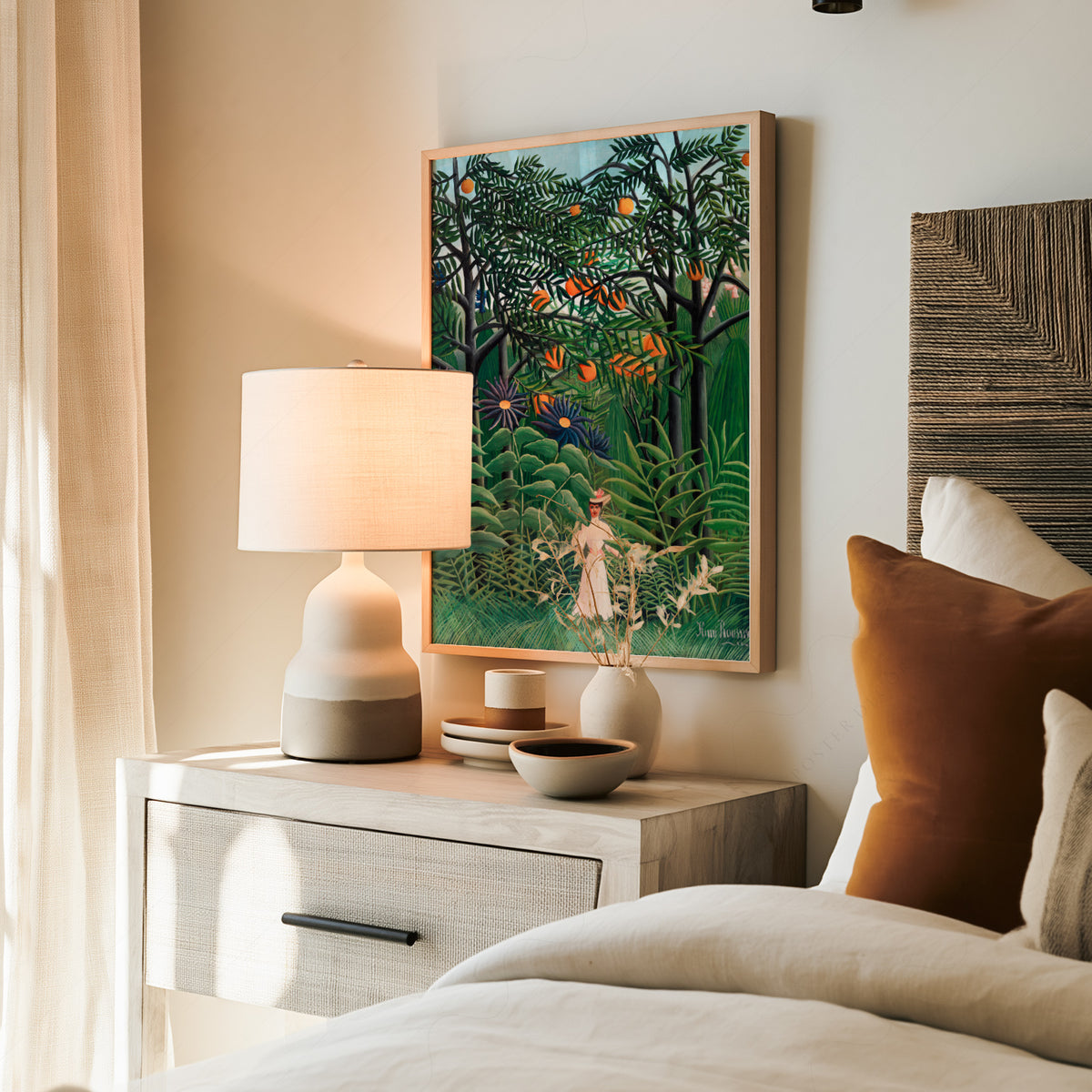 Henri Rousseau Woman Walking in an Exotic Forest Print – Jungle Wall Art — artwork preview 19