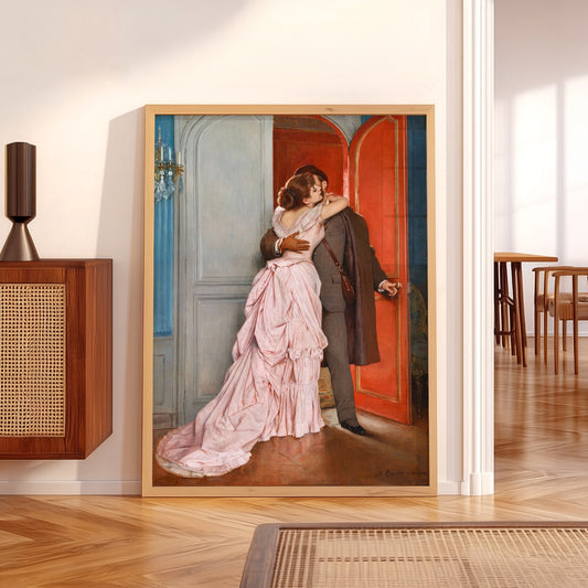 Auguste Toulmouche The Kiss Art Print – Romantic Victorian Wall Art Poster — artwork preview 5