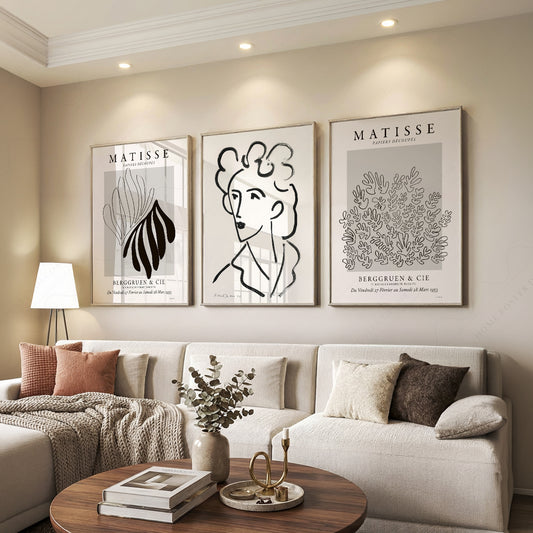 Henri Matisse Gallery Wall Set of 3 Prints – Mid Century Modern Wall Art — artwork preview 7