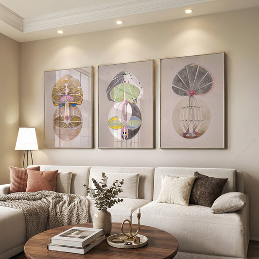 Hilma af Klint The Ten Largest Set of 3 Prints – Abstract Spiritual Art — artwork preview 7