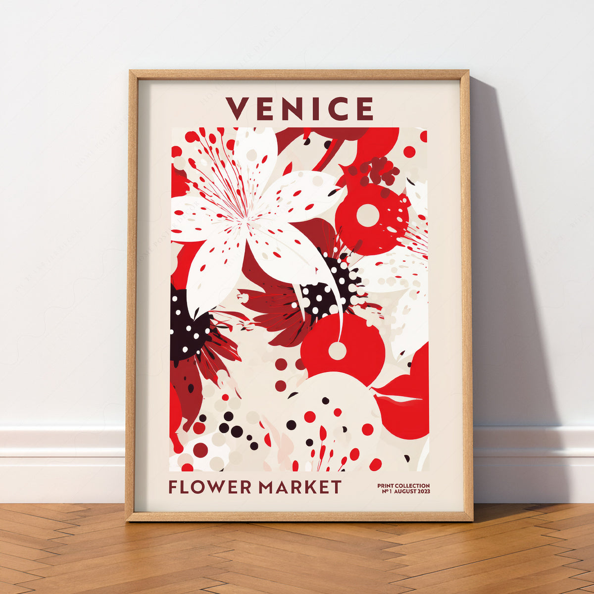 Venice Flower Market Art Print — artwork preview 2