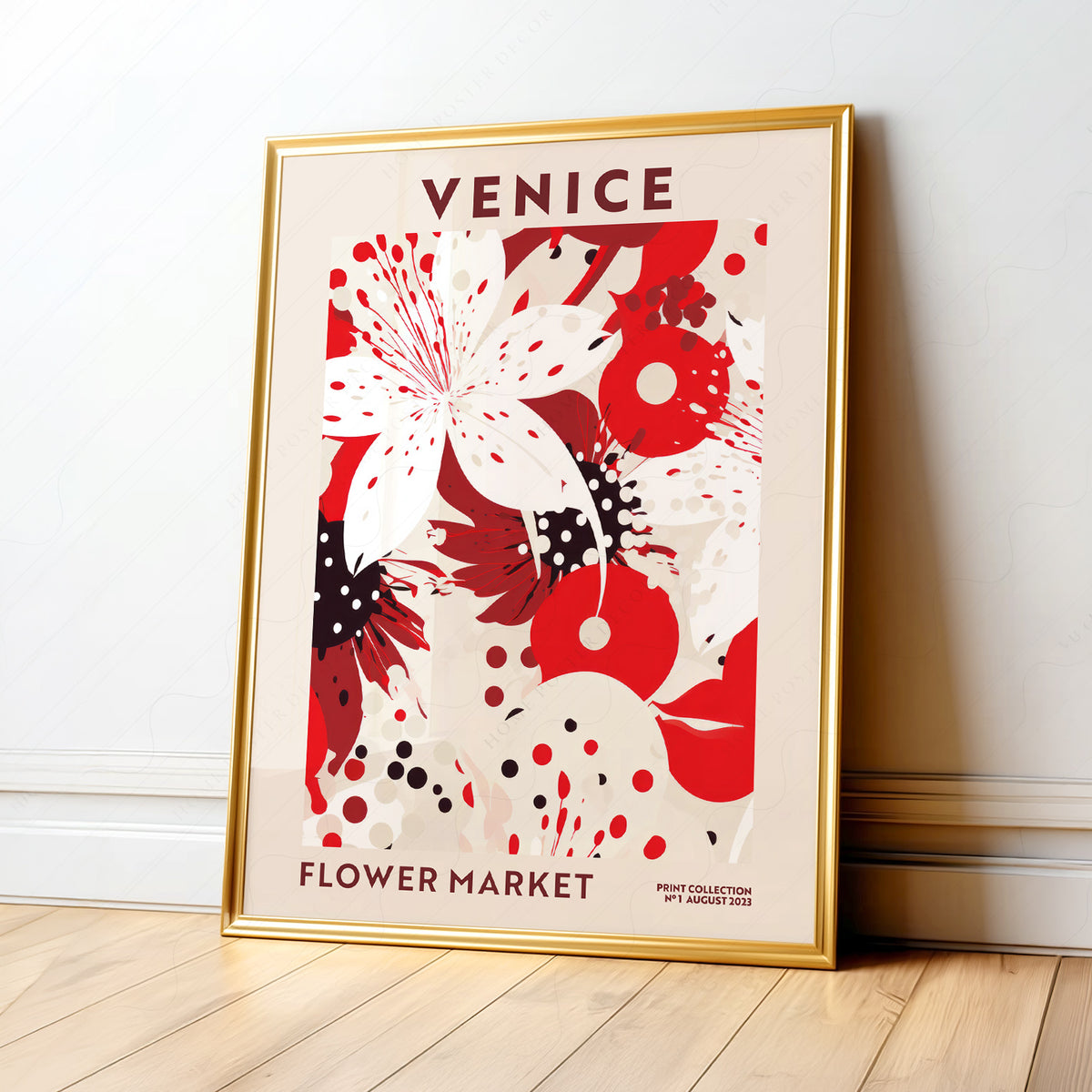 Venice Flower Market Art Print — artwork preview 1