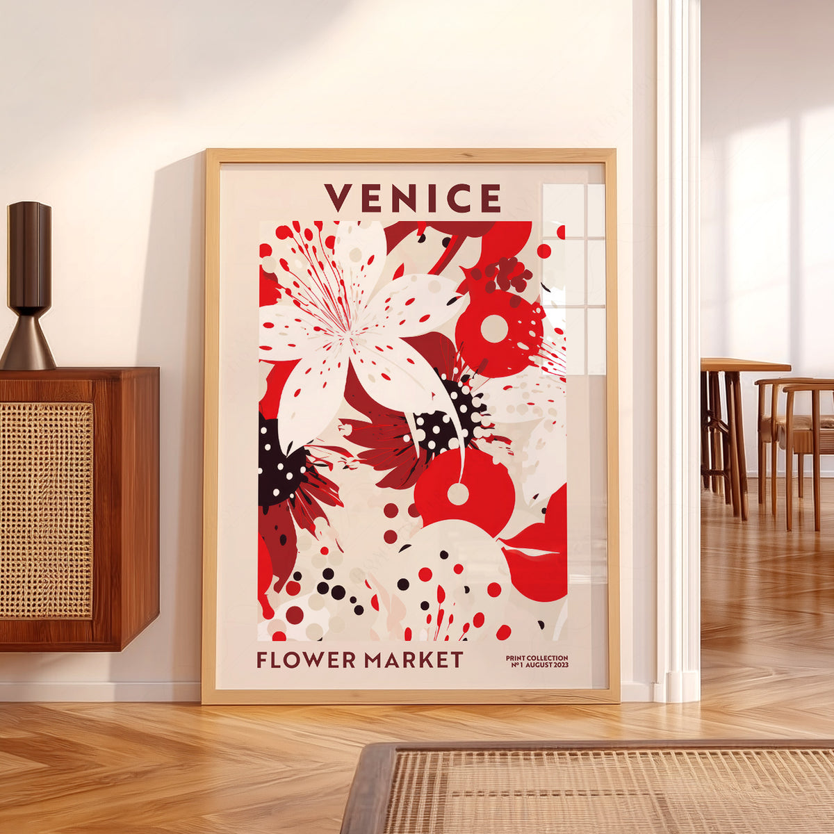 Venice Flower Market Art Print — artwork preview 5