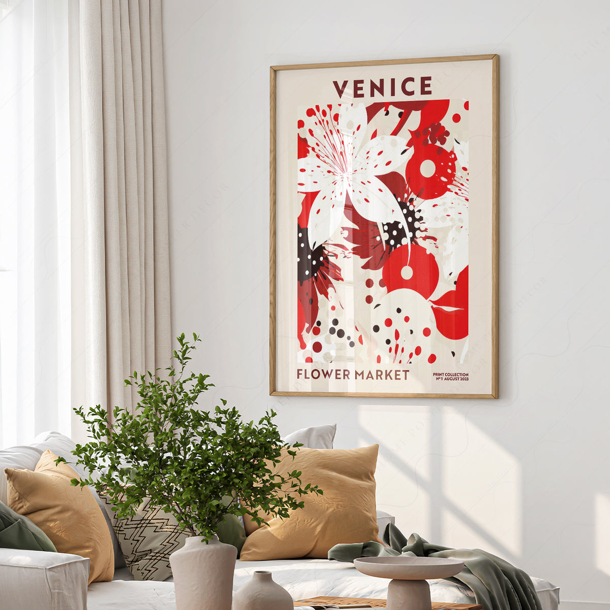 Venice Flower Market Art Print — artwork preview 6