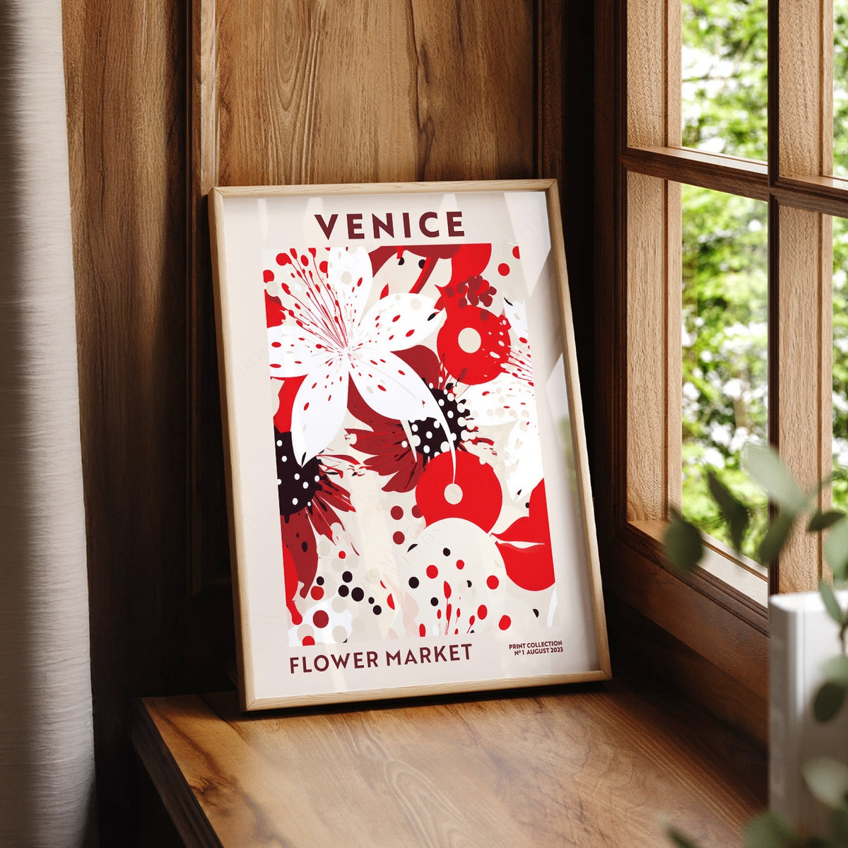 Venice Flower Market Art Print — artwork preview 7