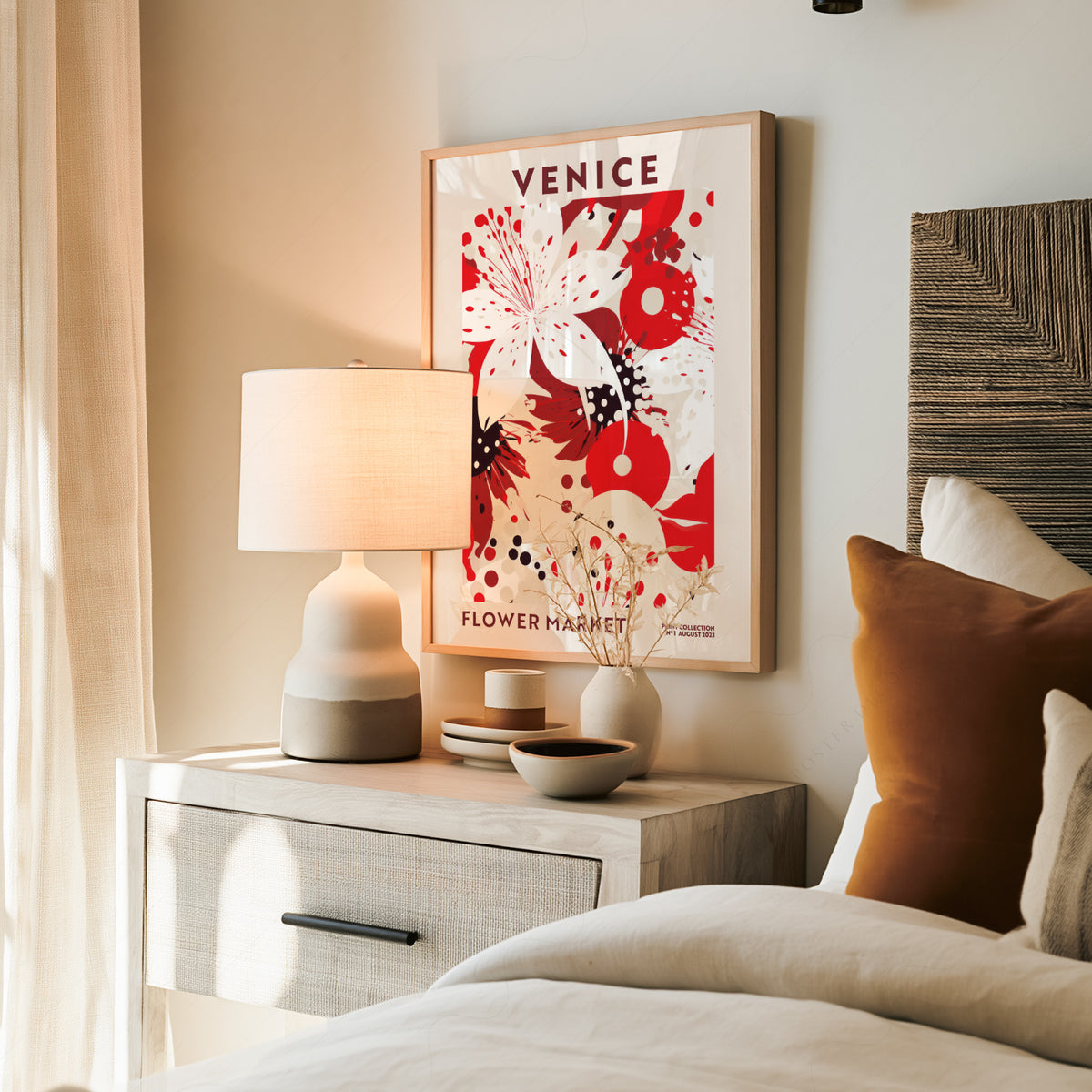 Venice Flower Market Art Print — artwork preview 19