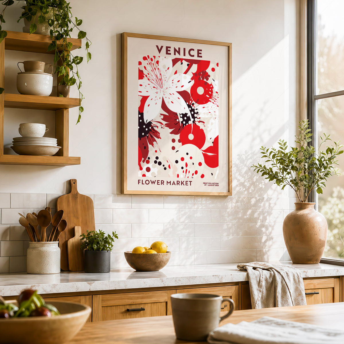 Venice Flower Market Art Print — artwork preview 23
