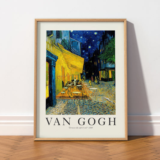 Van Gogh Café Terrace at Night Art Print – Famous Painting Wall Art — artwork preview 2
