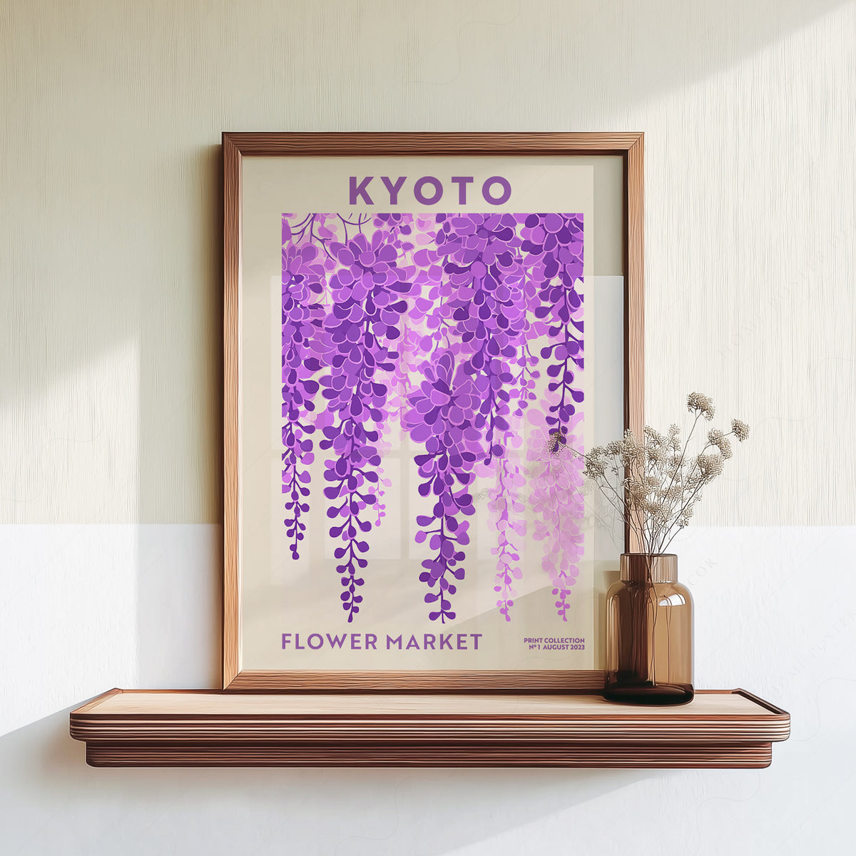 Kyoto Flower Market Art Print — artwork preview 18
