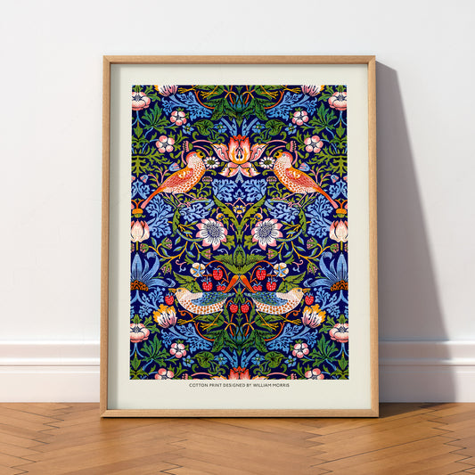 William Morris Strawberry Thief Art Print – Arts and Crafts Wall Decor — artwork preview 2