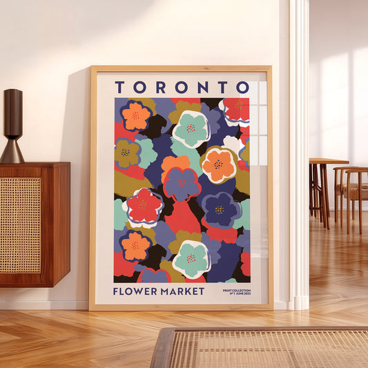 Toronto Flower Market Print – Colorful Floral Wall Art Poster — artwork preview 5