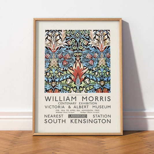 William Morris Exhibition Poster Print – V&A Museum Vintage Wall Art — artwork preview 2