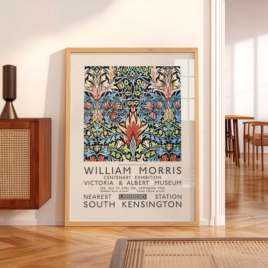 William Morris Exhibition Poster Print – V&A Museum Vintage Wall Art — artwork preview 5