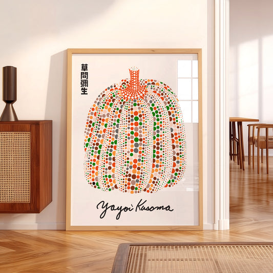Yayoi Kusama Colorful Pumpkin Art Print – Contemporary Japanese Wall Art – 39-04 — artwork preview 5