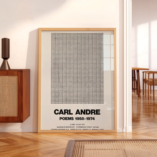 Carl Andre Poems Exhibition Poster Art Print — artwork preview 5