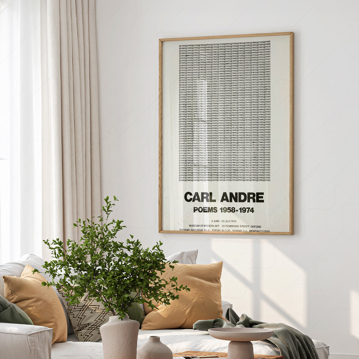 Carl Andre Poems Exhibition Poster Art Print — artwork preview 6