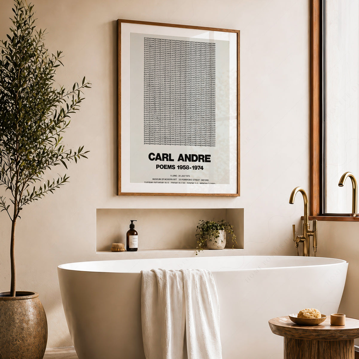 Carl Andre Poems Exhibition Poster Art Print — artwork preview 22