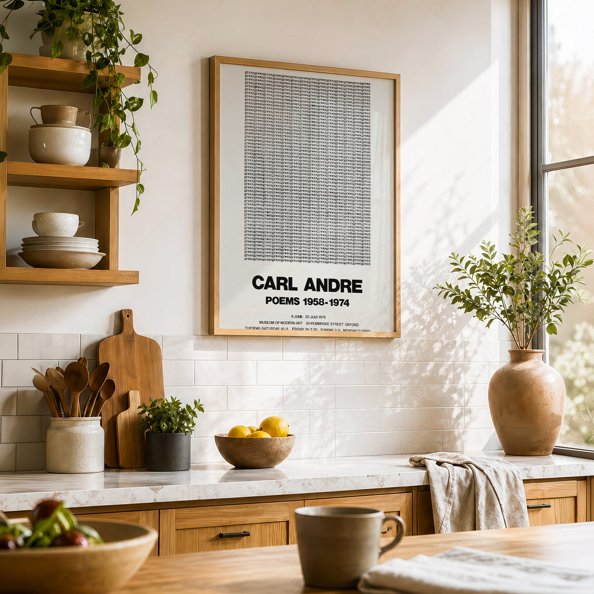 Carl Andre Poems Exhibition Poster Art Print — artwork preview 23