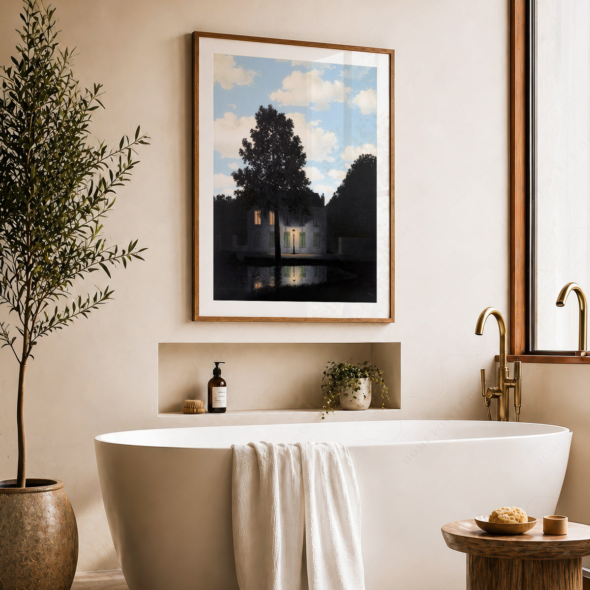 René Magritte Empire of Light Art Print – Surrealist Wall Art Poster — artwork preview 22