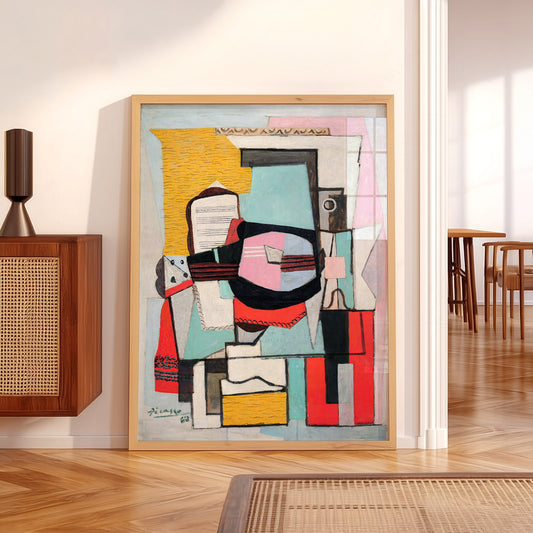 Pablo Picasso Guitar on a Table Art Print – Cubist Wall Art Poster — artwork preview 5