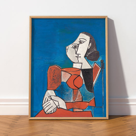 Pablo Picasso Femme Seated Woman Art Print – Cubist Wall Art Poster — artwork preview 2