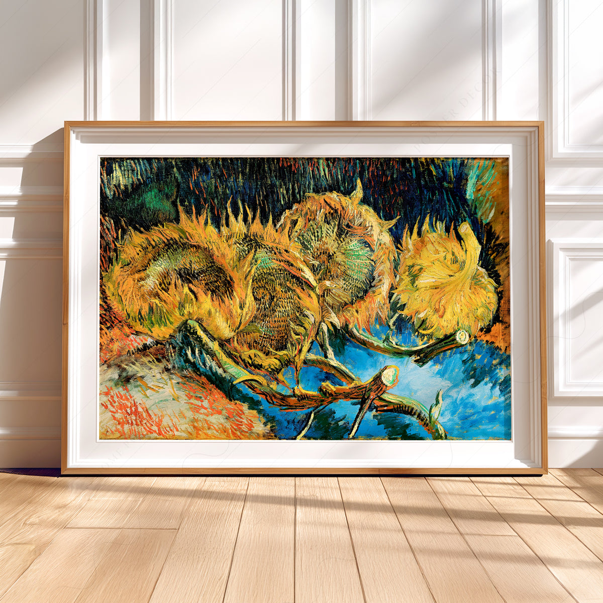 Vincent van Gogh Four Cut Sunflowers Art Print — artwork preview 5