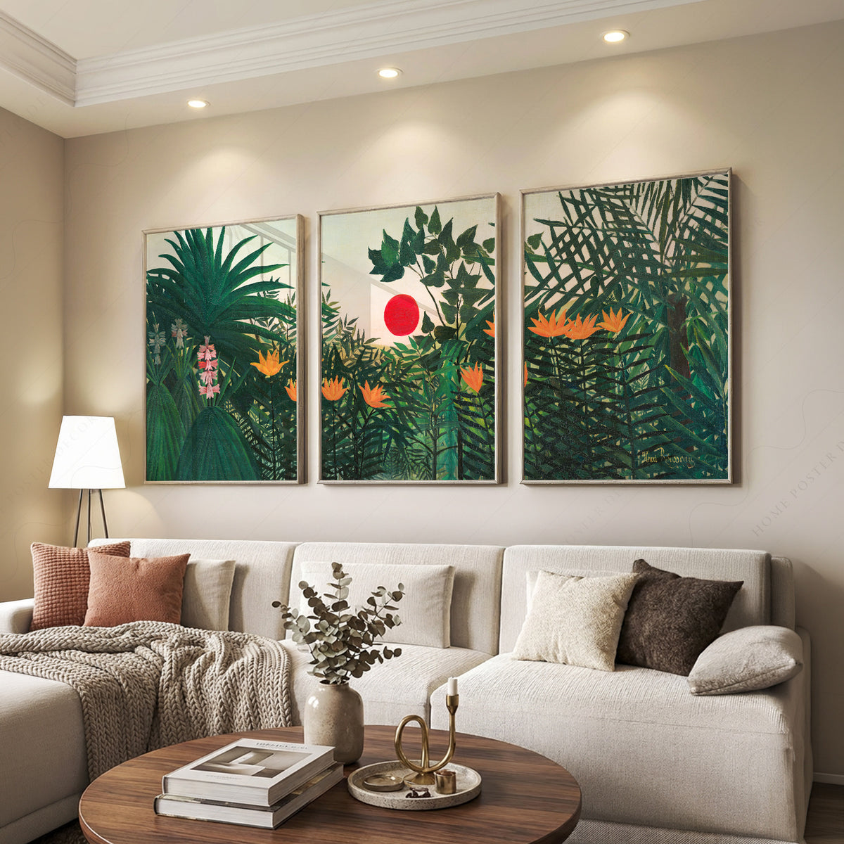 Henri Rousseau Jungle Set of 3 Prints – Tropical Forest Wall Art Decor — artwork preview 7