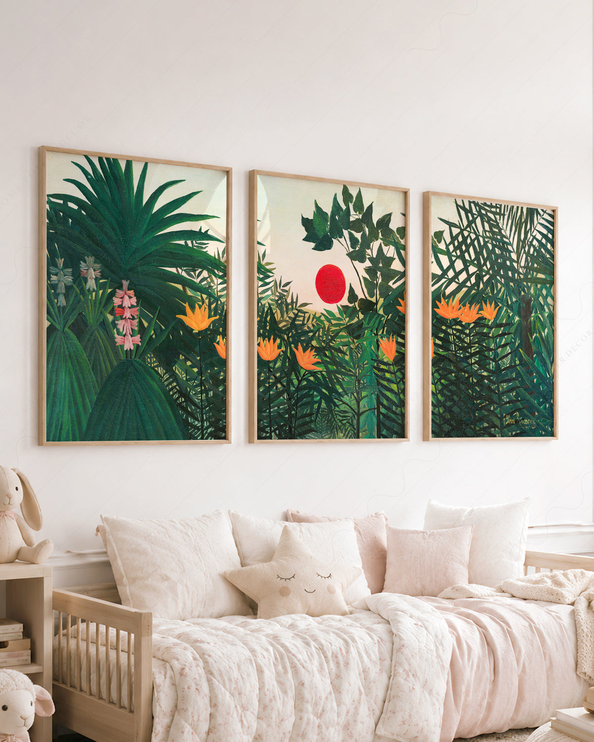Henri Rousseau Jungle Set of 3 Prints – Tropical Forest Wall Art Decor — artwork preview 23