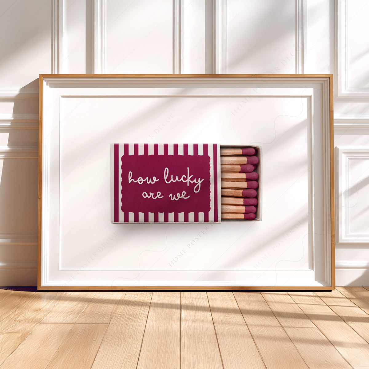 How Lucky Are We Matchbox Art Print — artwork preview 5