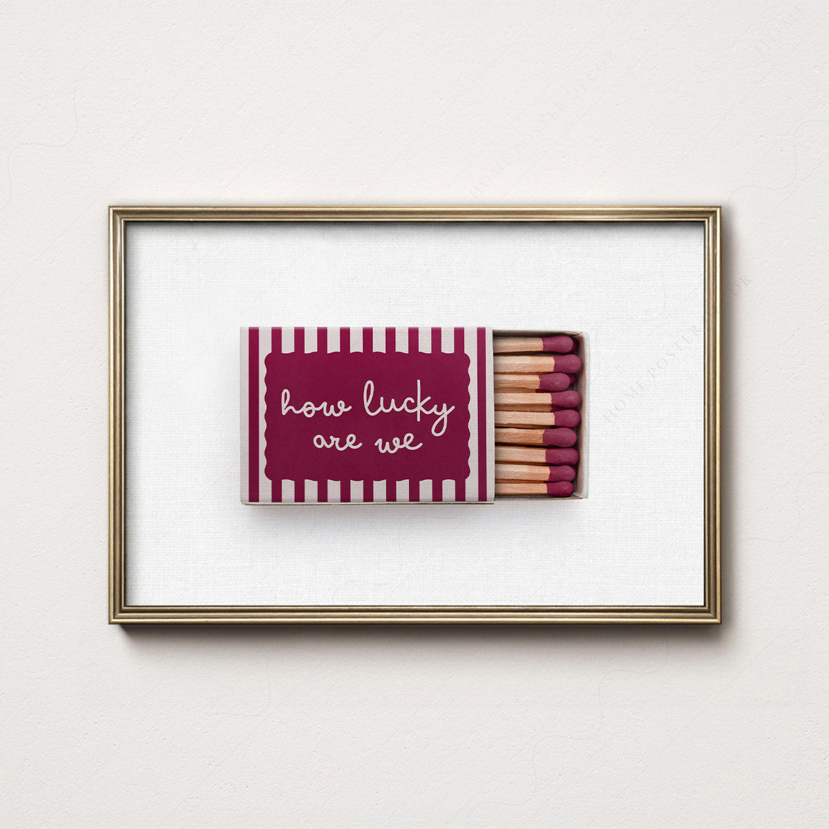 How Lucky Are We Matchbox Art Print — artwork preview 7