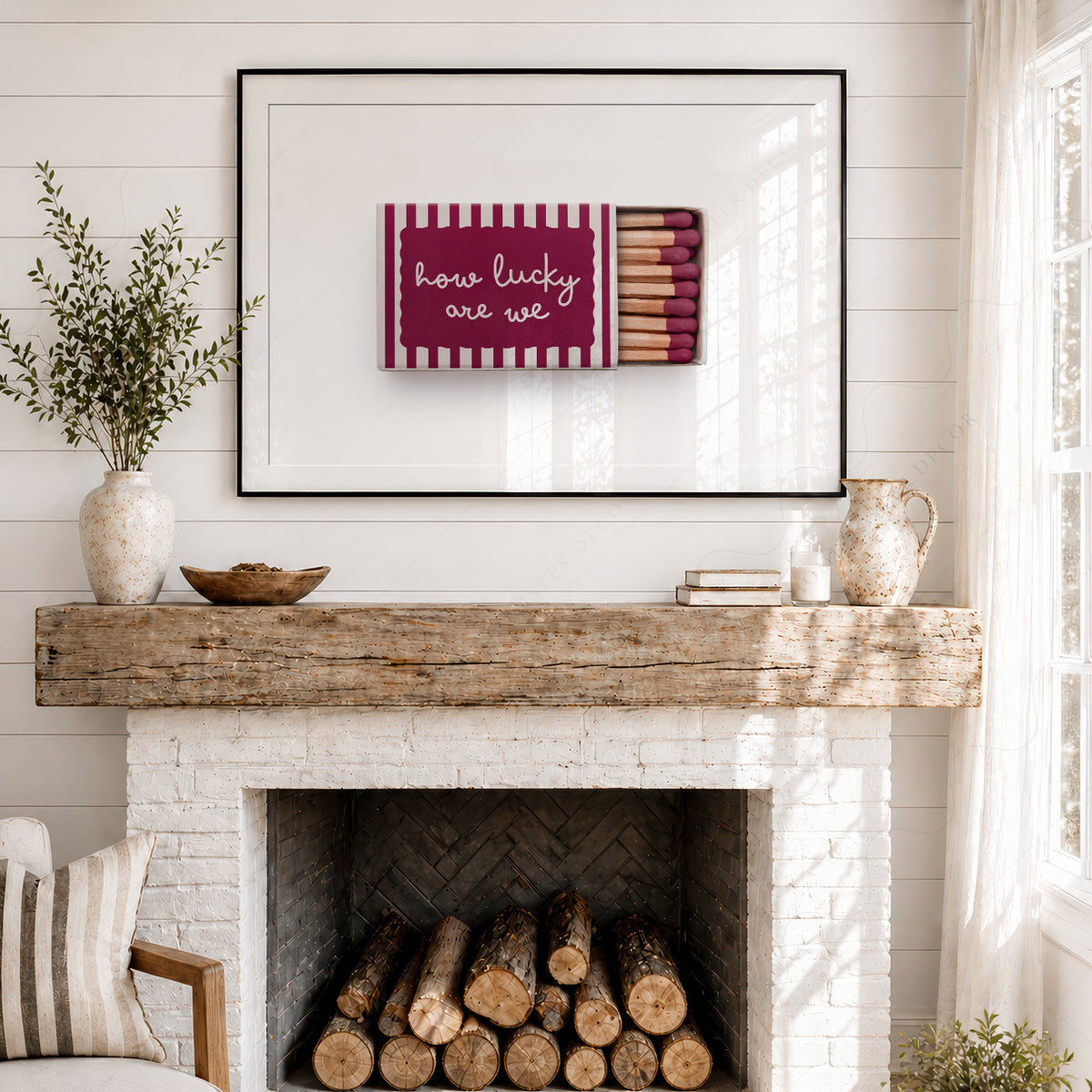 How Lucky Are We Matchbox Art Print — artwork preview 18