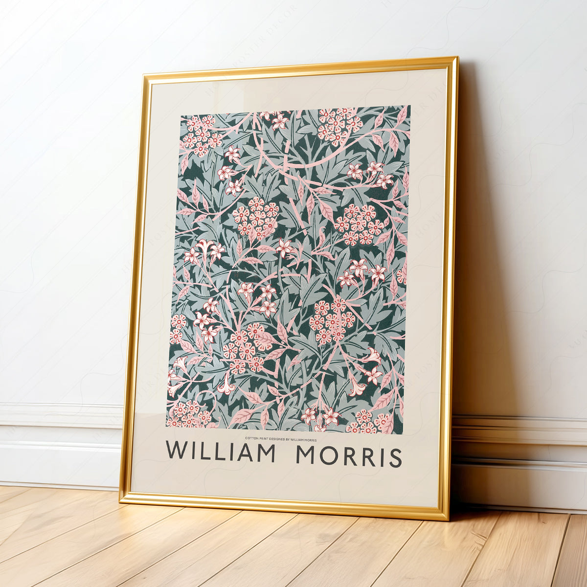 William Morris Jasmine Flower Art Print – Vintage Botanical Wall Decor — artwork preview 1