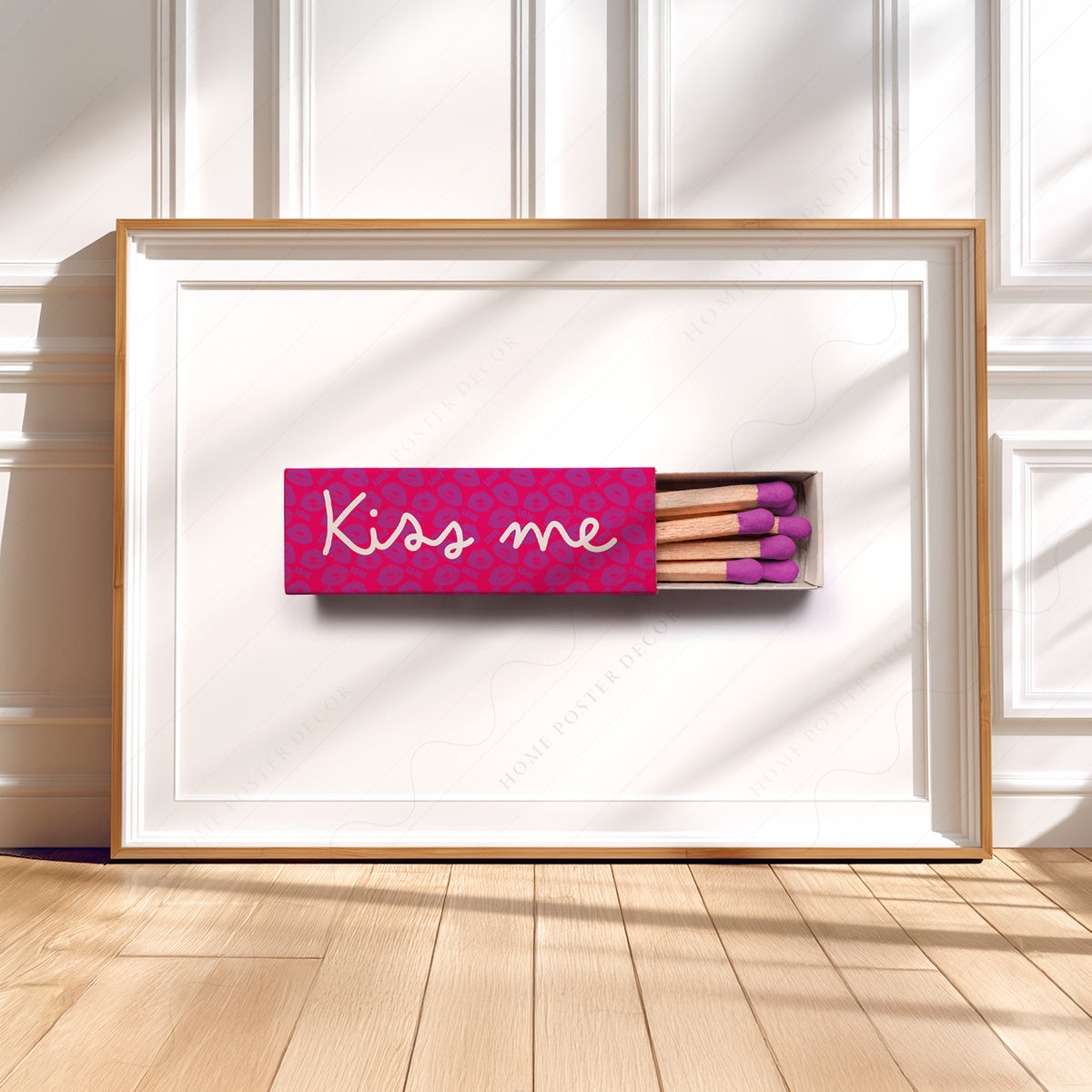 Kiss Me Matchbox Art Print — artwork preview 5