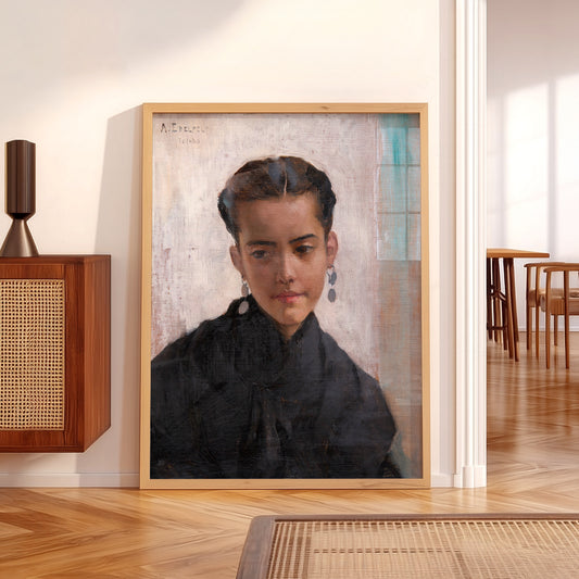 Albert Edelfelt Girl from Toledo Art Print – Vintage Portrait Wall Art — artwork preview 5
