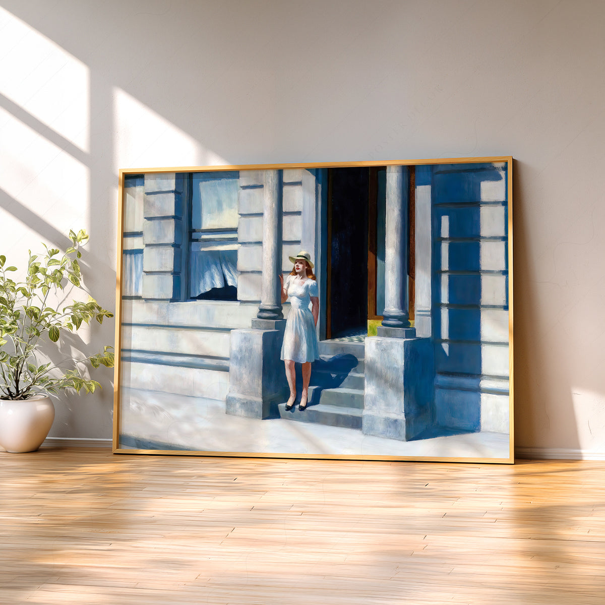 Edward Hopper Summertime Art Print – American Realism Wall Poster — artwork preview 2