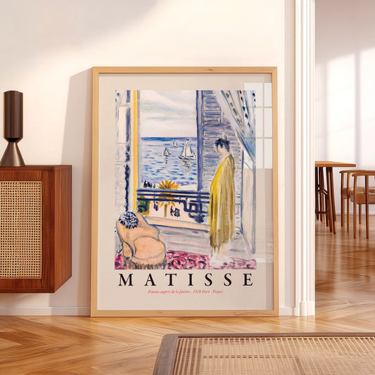 Henri Matisse Woman By The Window Art Print – French Riviera Wall Art — artwork preview 5