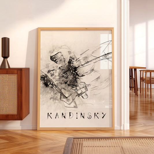 Wassily Kandinsky Abstract Ink Drawing Print – Modern Wall Art Poster — artwork preview 5