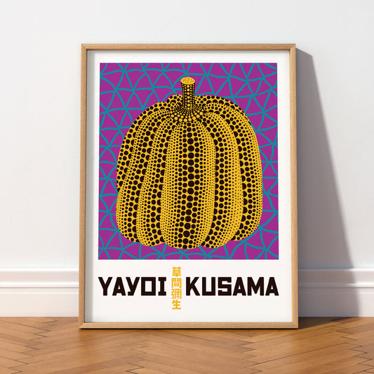 Yayoi Kusama Pumpkin Art Print – Contemporary Japanese Wall Art Poster — artwork preview 2