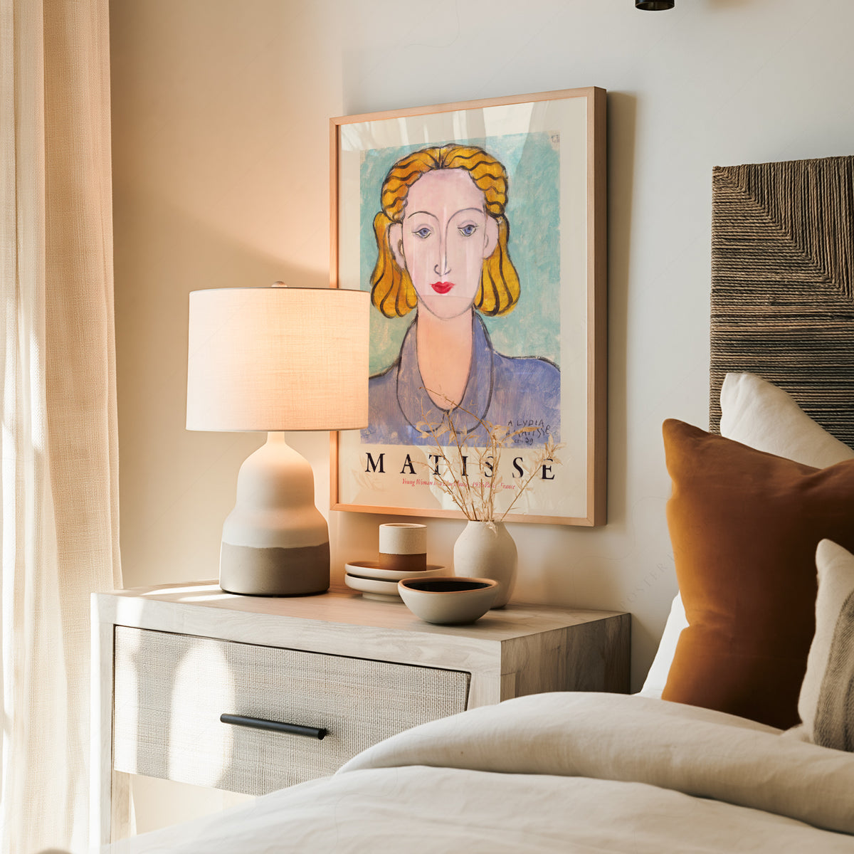 Henri Matisse Young Woman in a Blue Blouse Art Print – Modern Portrait Poster — artwork preview 19