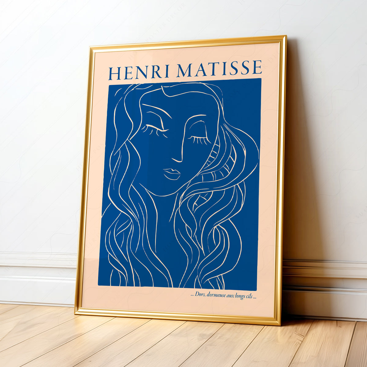 Henri Matisse - Woman Portrait Blue Print — artwork preview 1