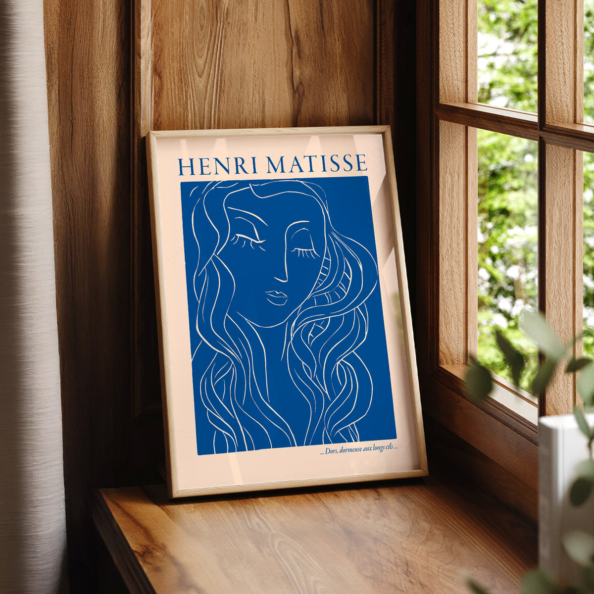 Henri Matisse - Woman Portrait Blue Print — artwork preview 7