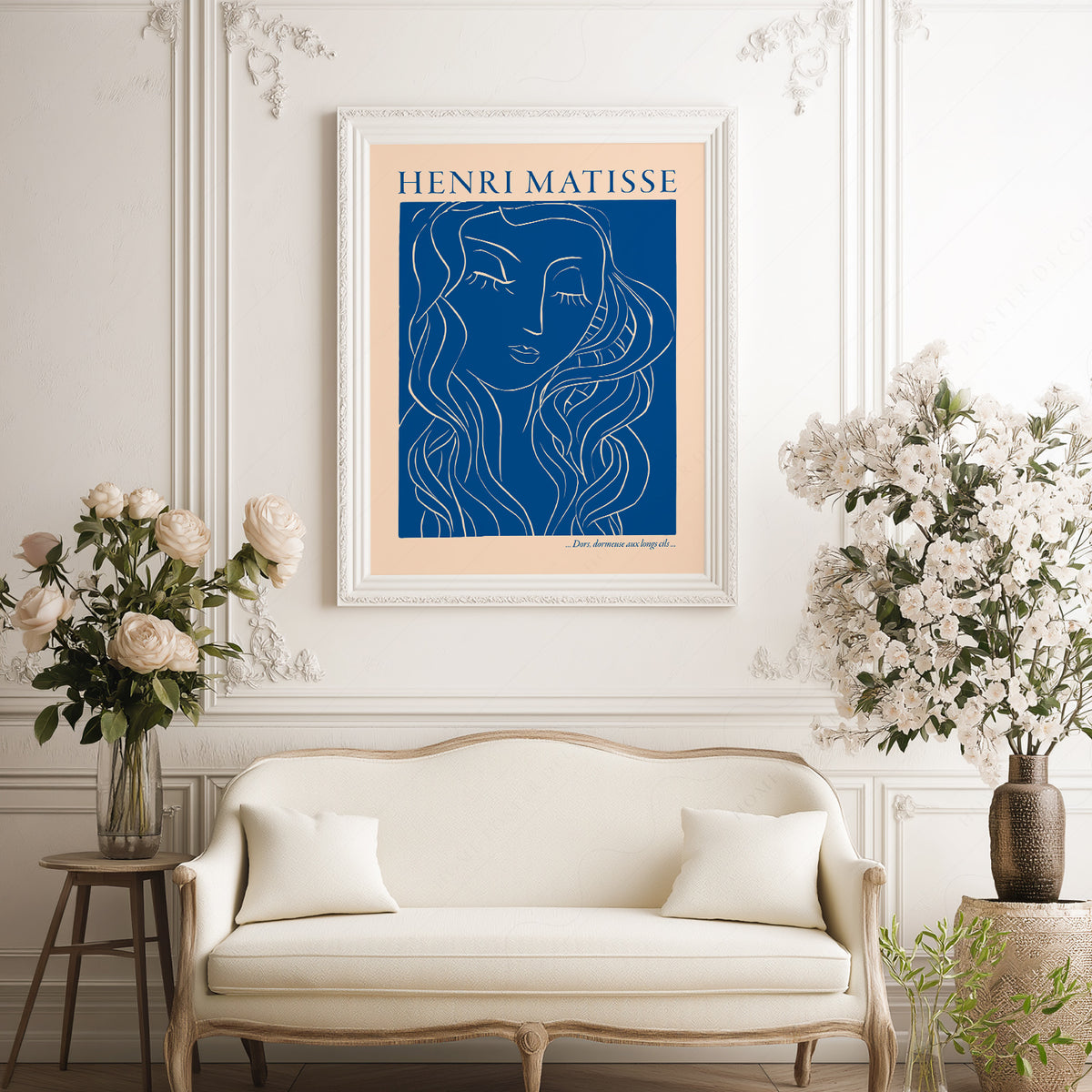 Henri Matisse - Woman Portrait Blue Print — artwork preview 17