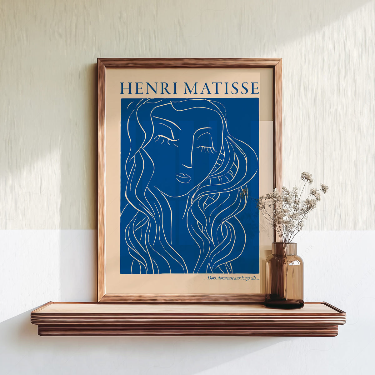 Henri Matisse - Woman Portrait Blue Print — artwork preview 18
