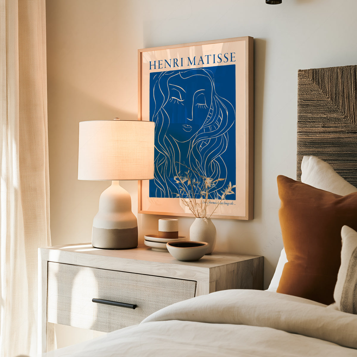 Henri Matisse - Woman Portrait Blue Print — artwork preview 19